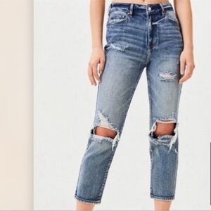 Pacsun High Rise Distressed Straight Mom Jeans 24